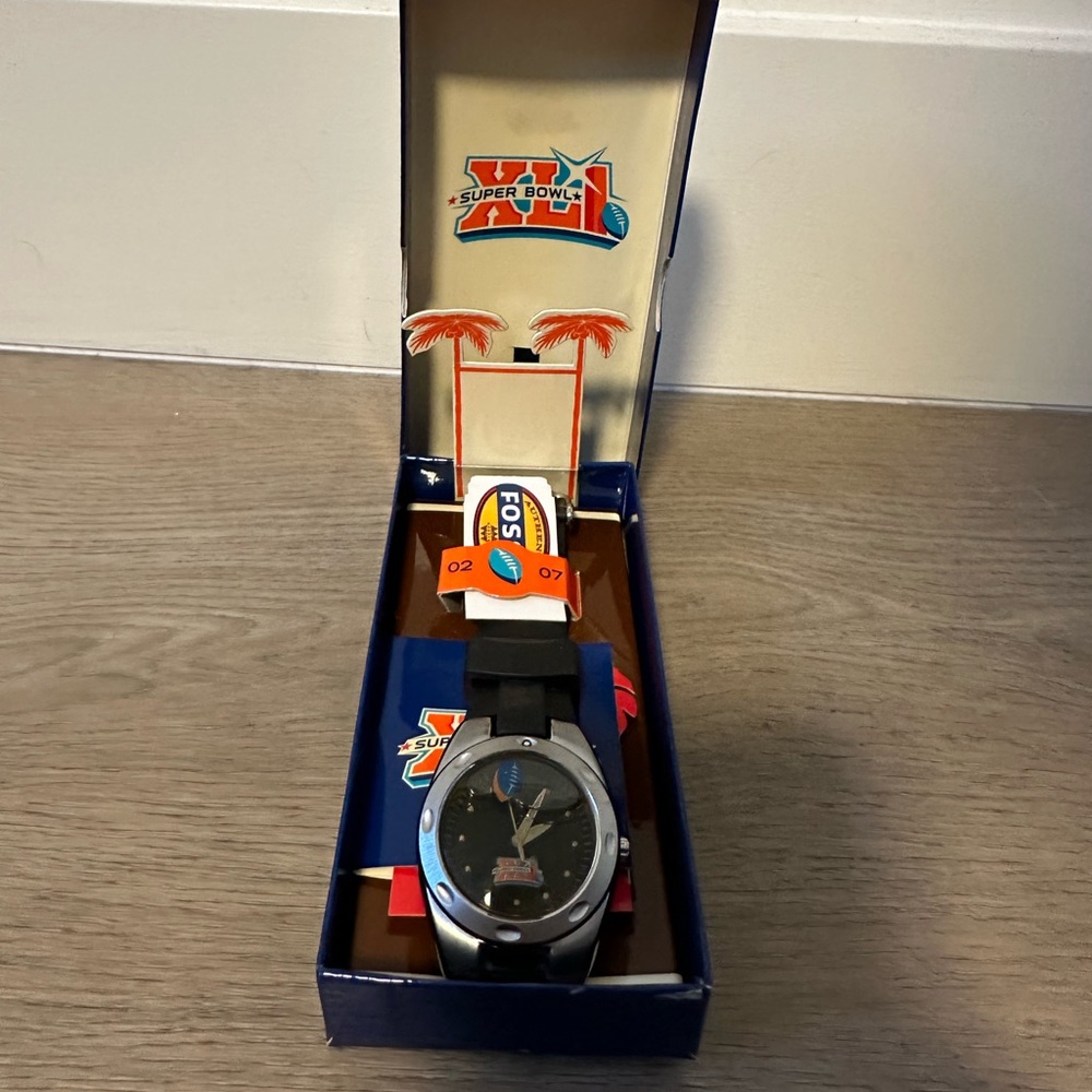 Commemorative Super Bowl XLI Watch - Men - Fossil